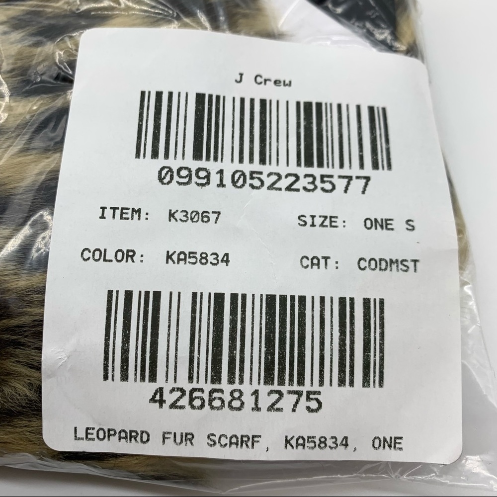 ❗️LAST 1❗️ Crewcuts J. Crew Leopard Faux Fur Scarf Girl’s OS - Picture 8 of 9